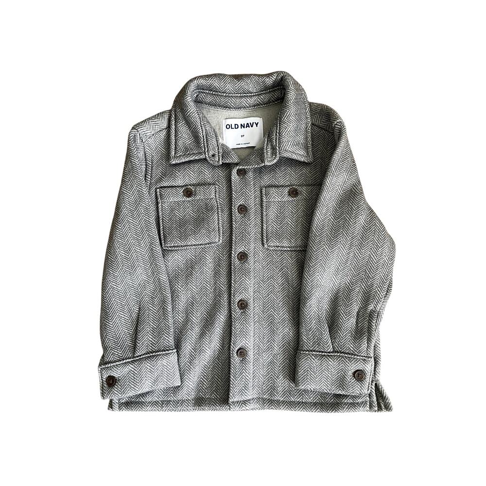 Old Navy 3T Button Down Chevron Top #0307